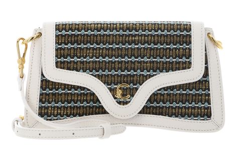 COCCINELLE C-Me Hi-Tech Ama Tape. Crossbody Bag Multi Pearl / Pearl
