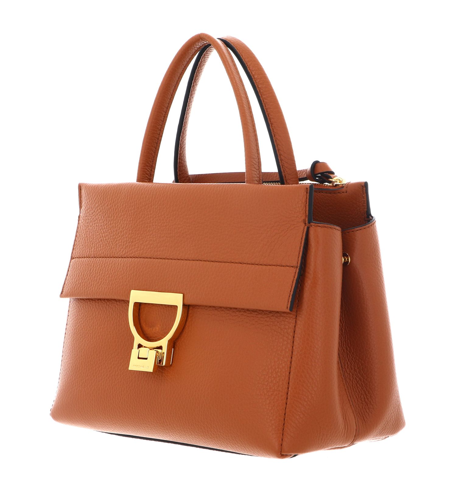 COCCINELLE Arlettis Handbag Grained Leather Crab COCCINELLE Arlettis Handbag Grained Leather Crab