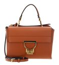 COCCINELLE Arlettis Handbag Grainy Leather Crab COCCINELLE Arlettis Handbag Grainy Leather Crab