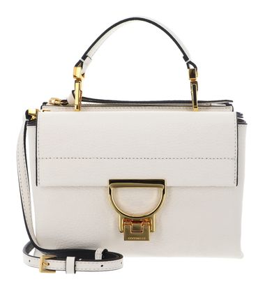 COCCINELLE Arlettis Handbag Grainy Leather Pearl