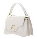 COCCINELLE C-Me Grained Leather Handbag Pearl