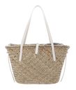 COCCINELLE C-Me Summer Straw Shopper Natural / Pearl