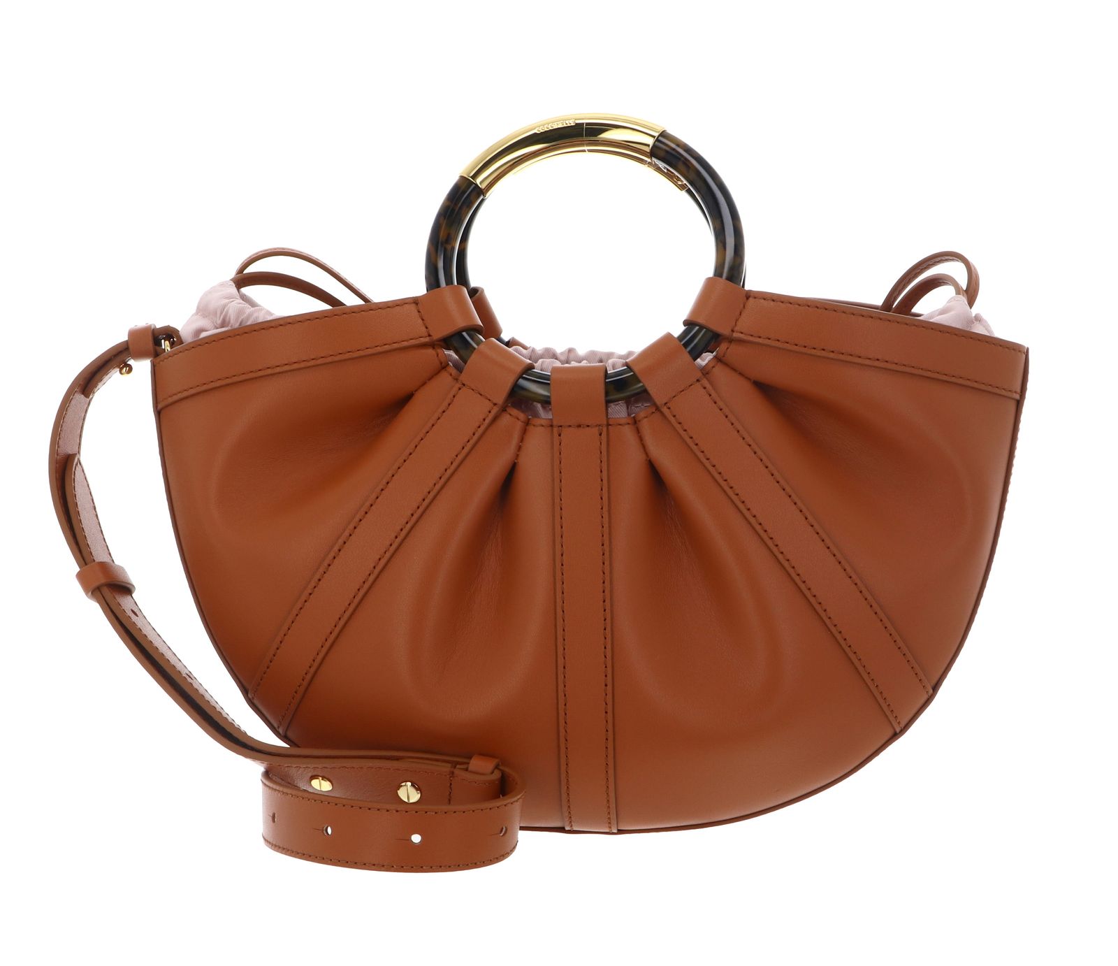 COCCINELLE Shell Handbag Smooth Leather Crab