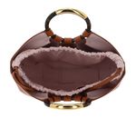 COCCINELLE Shell Handbag Smooth Leather Crab COCCINELLE Shell Handbag Smooth Leather Crab
