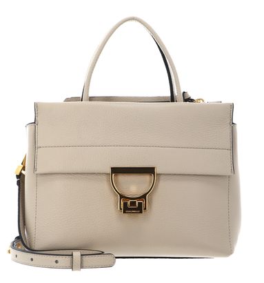 COCCINELLE Arlettis Handbag Grained Leather Sandshell COCCINELLE Arlettis Handbag Grained Leather Sandshell