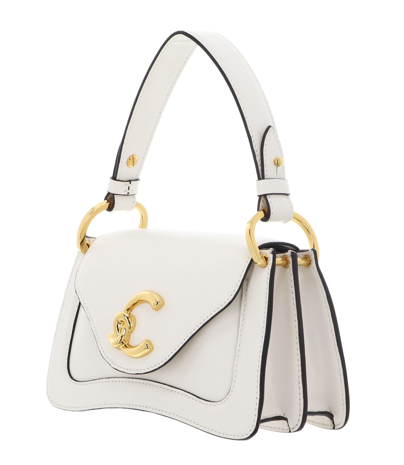 COCCINELLE C-Me Calf Handbag Pearl COCCINELLE C-Me Calf Handbag Pearl