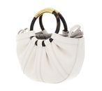 COCCINELLE Shell Handbag Smooth Leather Pearl COCCINELLE Shell Handbag Smooth Leather Pearl