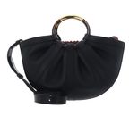 COCCINELLE Shell Handbag Smooth Leather Noir COCCINELLE Shell Handbag Smooth Leather Noir