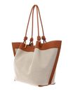 COCCINELLE Finn Canvas Handbag Natural / Crab COCCINELLE Finn Canvas Handbag Natural / Crab