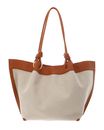 COCCINELLE Finn Canvas Handbag Natural / Crab COCCINELLE Finn Canvas Handbag Natural / Crab
