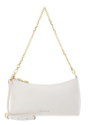 COCCINELLE Aura Mini Bag Grained Leather Pearl
