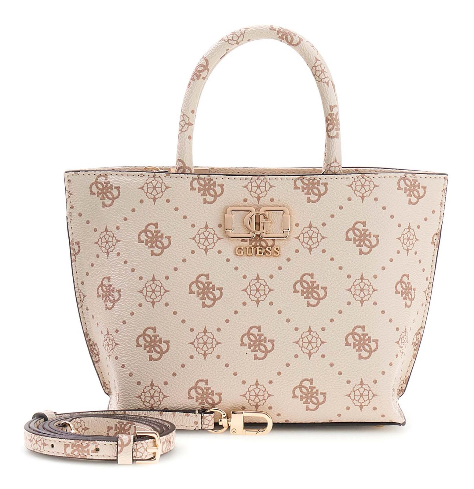 GUESS Emelie Logo Mini Tote Vanilla Logo