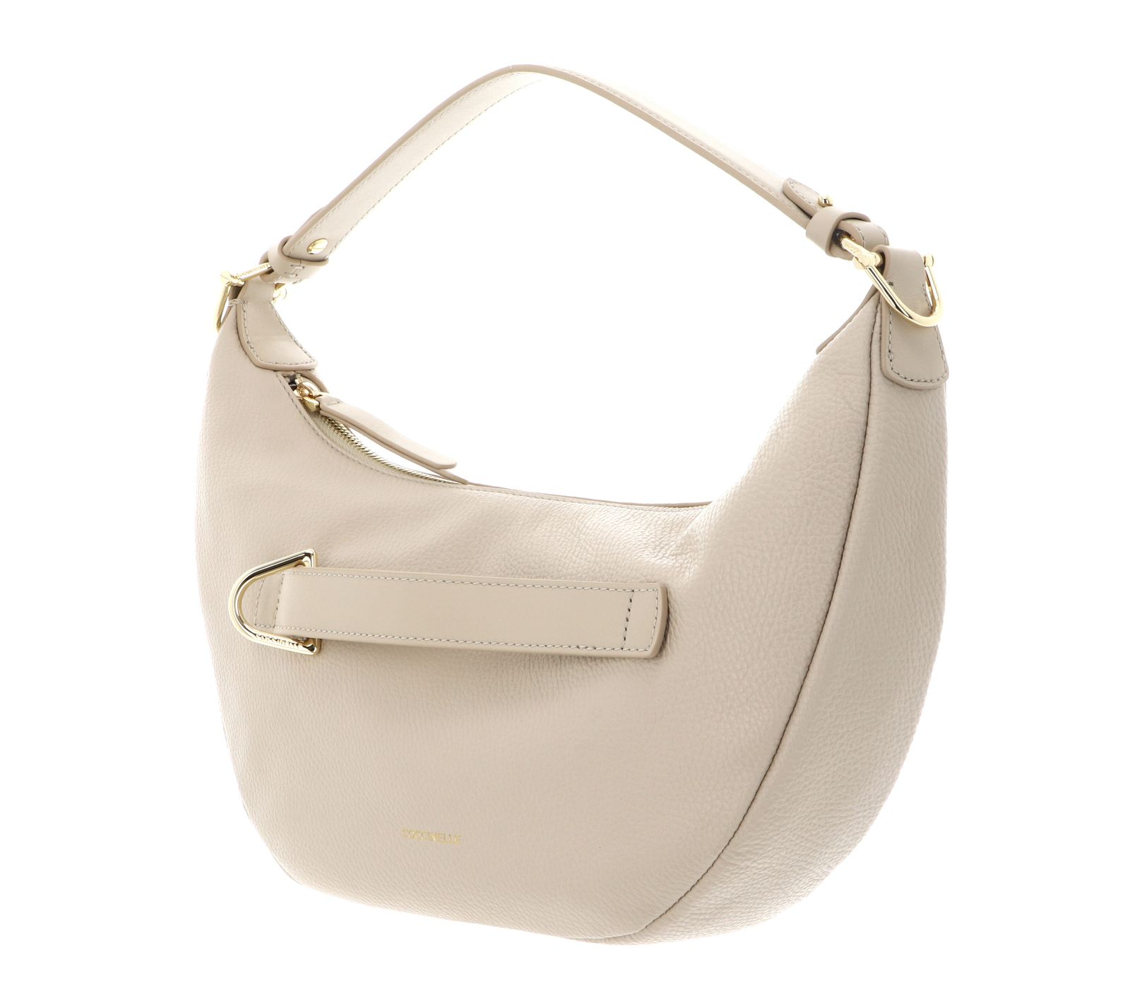 COCCINELLE Paki Handbag Leather Sandshell / Sandshell COCCINELLE Paki Handbag Leather Sandshell / Sandshell