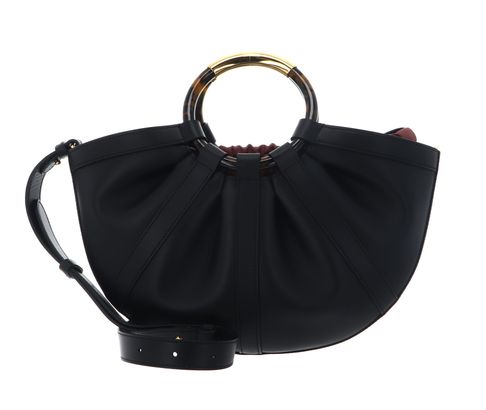 COCCINELLE Shell Handbag Smooth Leather Noir