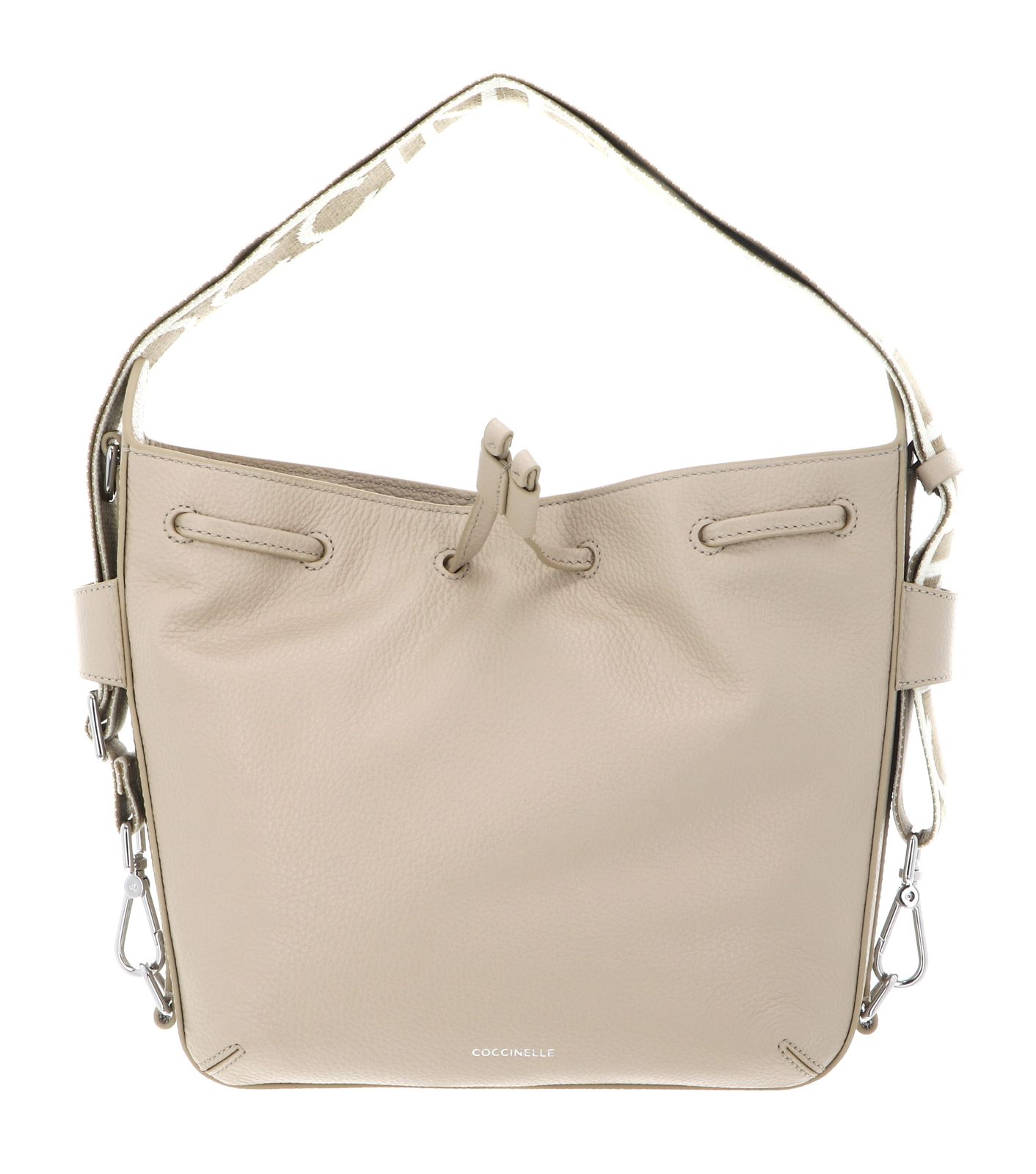 COCCINELLE Gretel Ribbon Crossbody Bag Sandshell