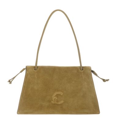 COCCINELLE Dulse Suede Shoulderbag Seagrass / Seagrass