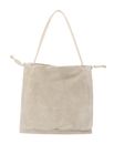 COCCINELLE Dulse Suede Shoulderbag Sandshell / Sandshell