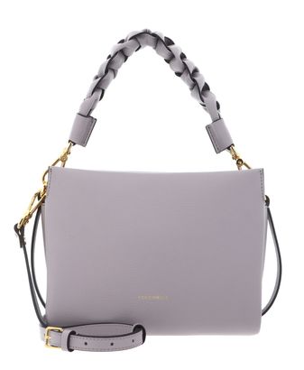 COCCINELLE Boheme Grana Double Crossbody Double Grainy Leather Oyster / Pearl COCCINELLE Boheme Grana Double Crossbody Double Grainy Leather Oyster / Pearl