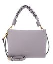 COCCINELLE Boheme Grana Double Crossbody Double Grainy Leather Oyster / Pearl