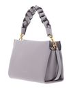 COCCINELLE Boheme Grana Double Crossbody Double Grainy Leather Oyster / Pearl