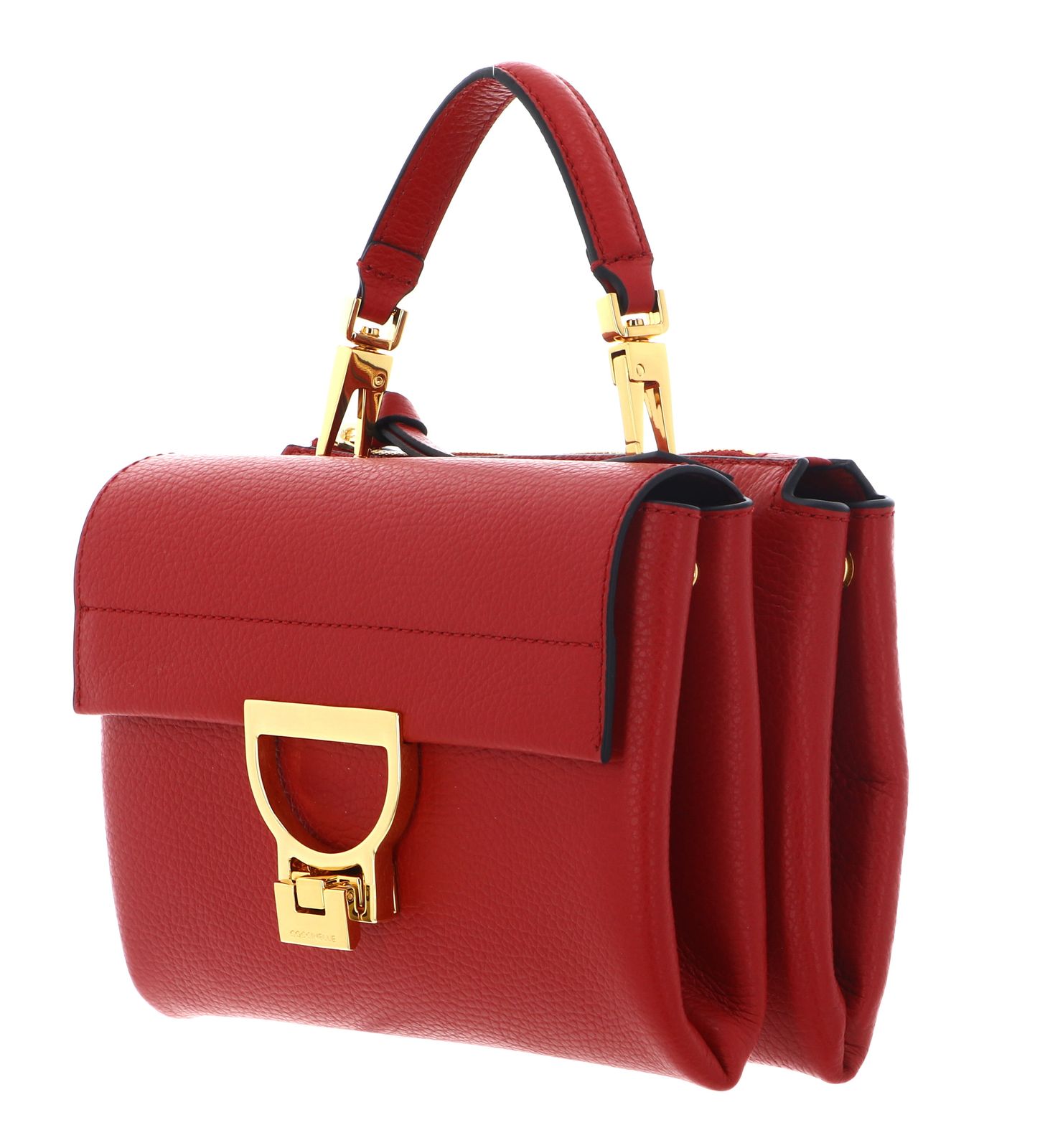 COCCINELLE Arlettis Handbag Grainy Leather Scarlet COCCINELLE Arlettis Handbag Grainy Leather Scarlet