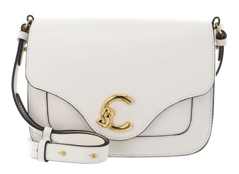 COCCINELLE C-Me Calf Crossbody Bag M Pearl