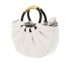 COCCINELLE Shell Handbag Smooth Leather Pearl COCCINELLE Shell Handbag Smooth Leather Pearl
