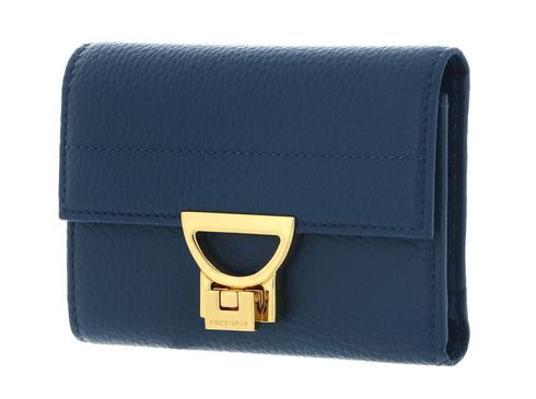 COCCINELLE Arlettis Wallet Grained Leather Deep Blue COCCINELLE Arlettis Wallet Grained Leather Deep Blue