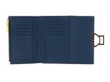 COCCINELLE Arlettis Wallet Grained Leather Deep Blue