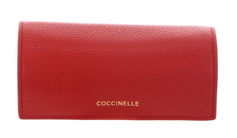 COCCINELLE Jewelry Round Pouch Scarlet
