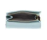 COCCINELLE Metallic Soft Wallet Grained Leather Aquamarine