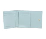 COCCINELLE Metallic Soft Wallet Grained Leather Aquamarine