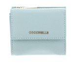 COCCINELLE Metallic Soft Wallet Grained Leather Aquamarine