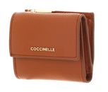 COCCINELLE Metallic Soft Wallet Grained Leather Crab