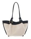 COCCINELLE Finn Canvas Handbag Natural / Noir