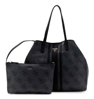 GUESS Victtoria 2 in 1 Tote L Coal Logo