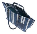 THE BRIDGE Luna Beach Bag Blu - Naturale / Oro THE BRIDGE Luna Beach Bag Blu - Naturale / Oro