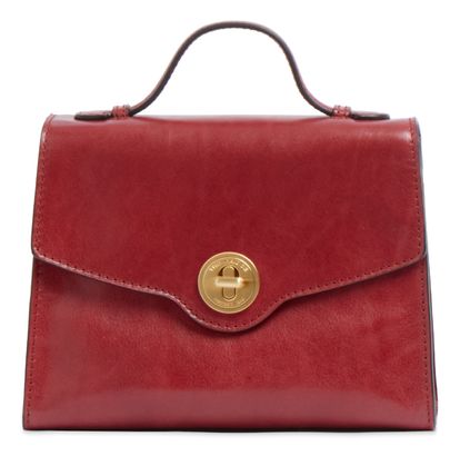 THE BRIDGE Irene Top Handle Bag Mattone / Oro