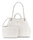 GUESS Giully II Large 2 In 1 Tote Cream White GUESS Giully II Large 2 In 1 Tote Cream White