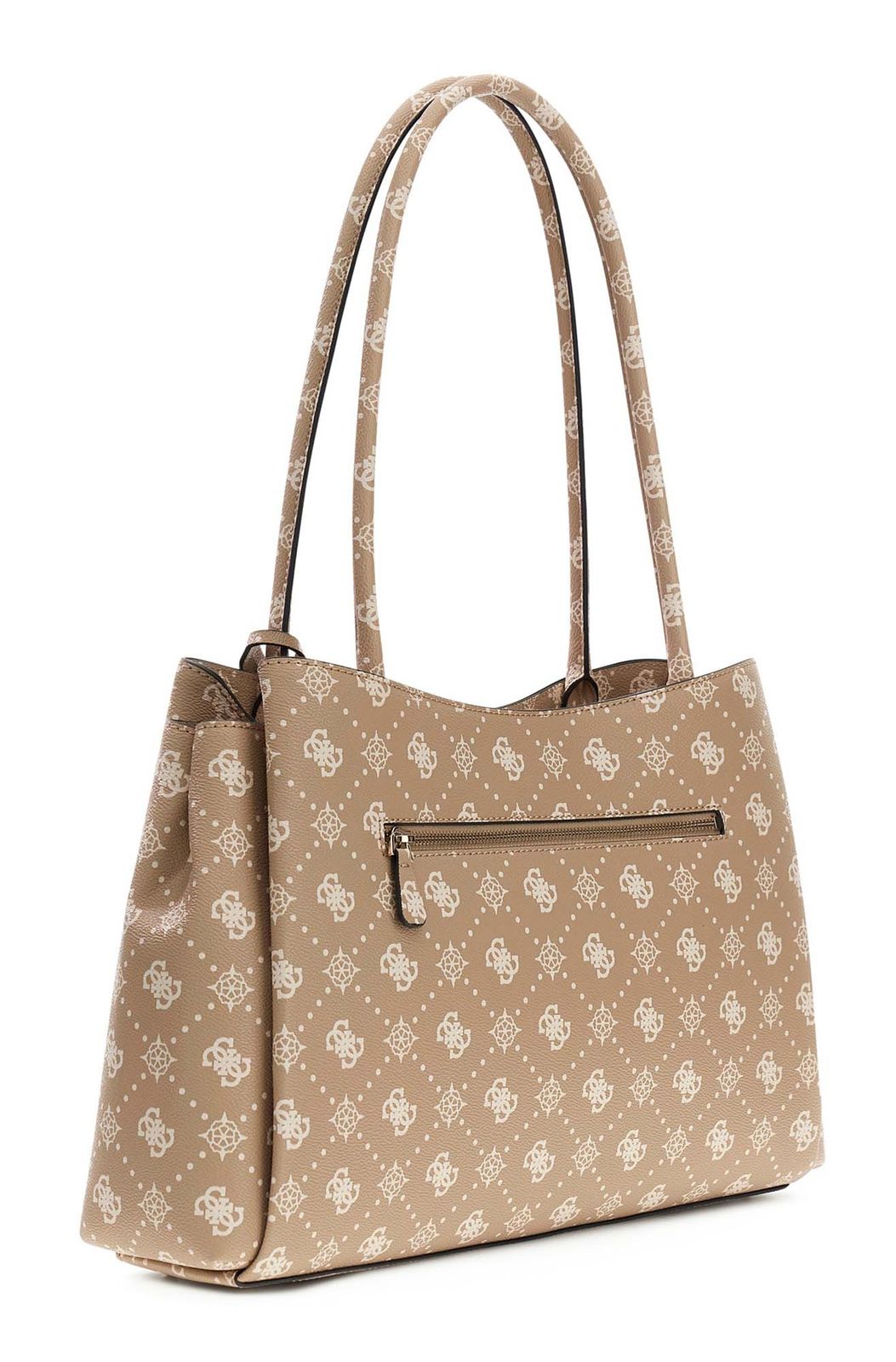 GUESS Emelie Logo Girlfriend Carryall Biscotti Logo GUESS Emelie Logo Girlfriend Carryall Biscotti Logo