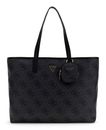 GUESS Power Play II Large Tech Tote Coal Logo