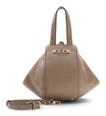 GUESS Anise Top Handle Pouch Dark Taupe Logo