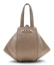 GUESS Anise Top Handle Pouch Dark Taupe Logo