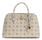 GUESS Emelie Logo Two Comp Satchel Vanilla Logo