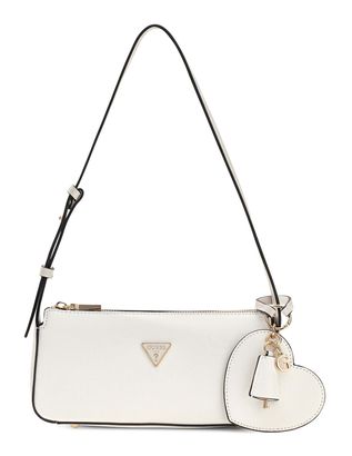 GUESS Isobel Mini Shoulder Bag White
