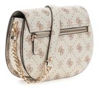 GUESS Emelie Logo Flap Shoulder Bag Vanilla Logo