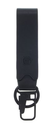 PIQUADRO Ael Leather Keyring Nero