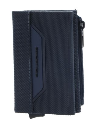 PIQUADRO Lyss Compact Wallet With Single Slider RFID Blu
