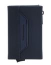PIQUADRO Lyss Compact Wallet With Single Slider RFID Blu