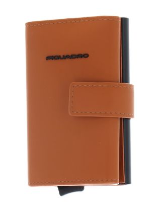 PIQUADRO Corner 2O Compact Wallet With Single Slider RFID Cuoio
